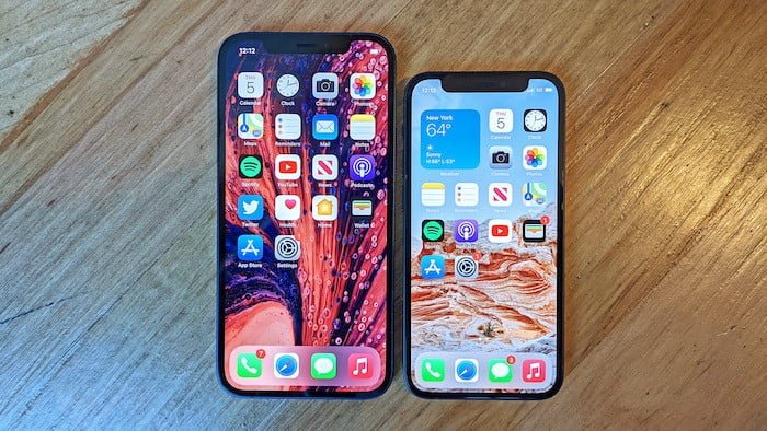 iphone 12 mini vs iphone 5c