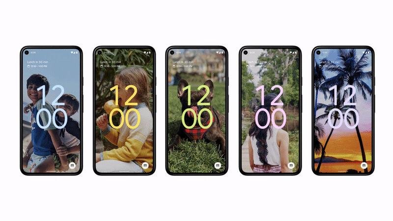 Google Pixel 6 leaks: Android 12 lockscreen